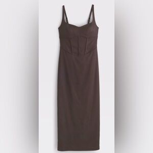 Abercrombie and Fitch Corset Midi Dress